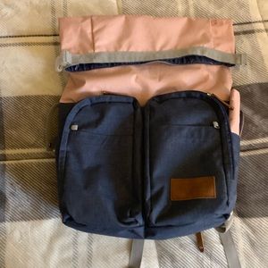 Pink and denim Backpack